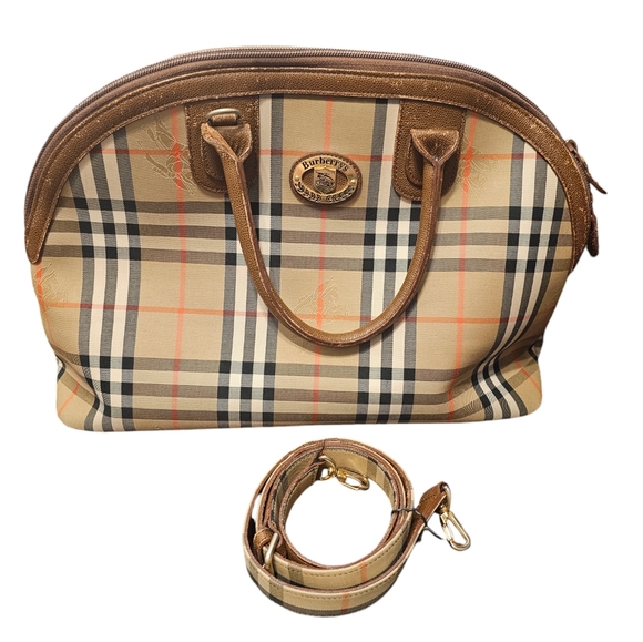 Burberrys Vintage Haymarket Check Crossbody Bag w/ COA - Picture 1 of 12